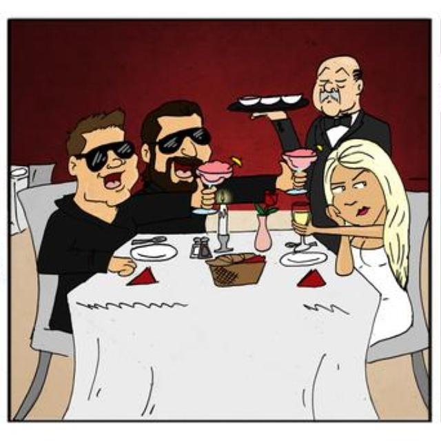 date night of @mikethemiz and @maryse0uellet #stuntdouble 