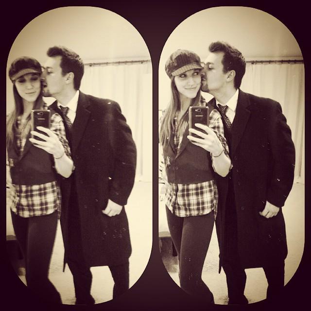 DedekerWinston's tweet photo. The street urchin and the socialite. #kingofnewyork #sophistication #scrub #JaketheBeekeeper http://t.co/GU75cUZDGP http://t.co/rNxJy2KUbM