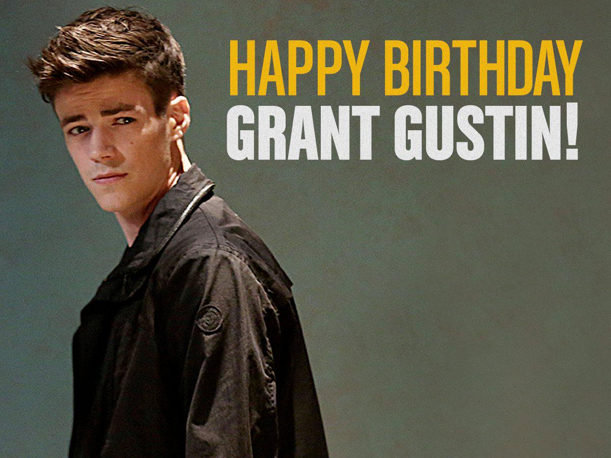 Muitos parabéns para Grant Gustin, aka Happy birthday Best wishes from Portugal!  