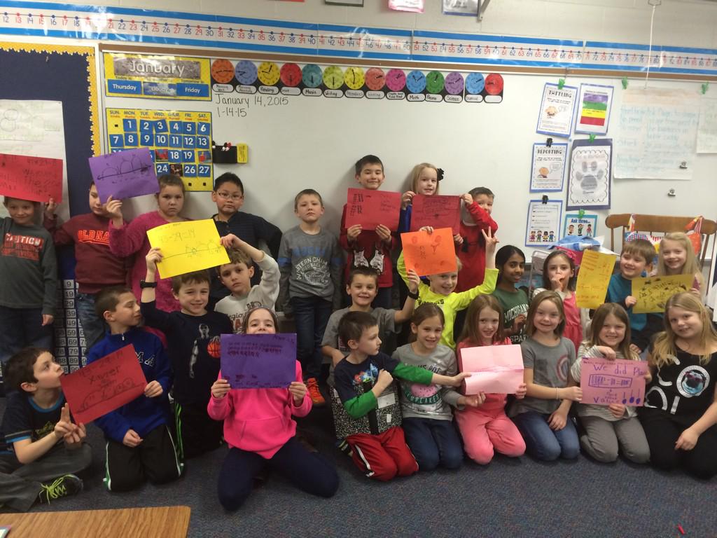 Today students created a rubric to guide small group work, and then tested this rubric out during math!