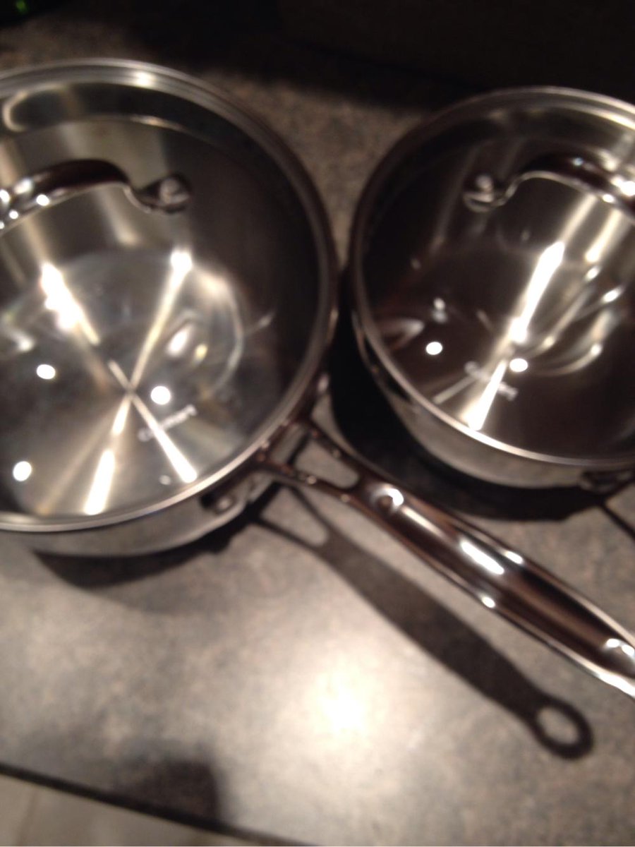 LinCorto's tweet photo. Saving all my shopping stickers paid off! Two new @Cuisinart pots from @Jewelosco #morechicago http://t.co/rRkJLXHqjr