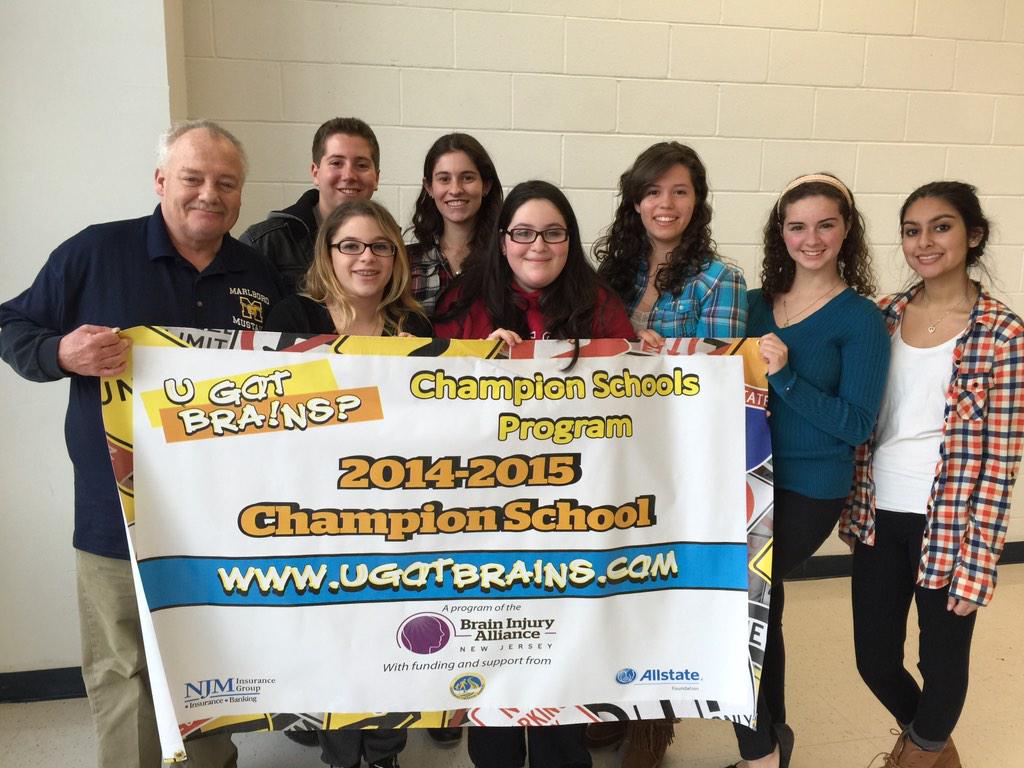 MarlboroHSinNJ's tweet photo. For the 3rd year in a row, #MHSSADD received #ChampionSchoolProgram designation frm #BrainInjuryAlliance. @FRHSDSup http://t.co/sonUyyyz4Z