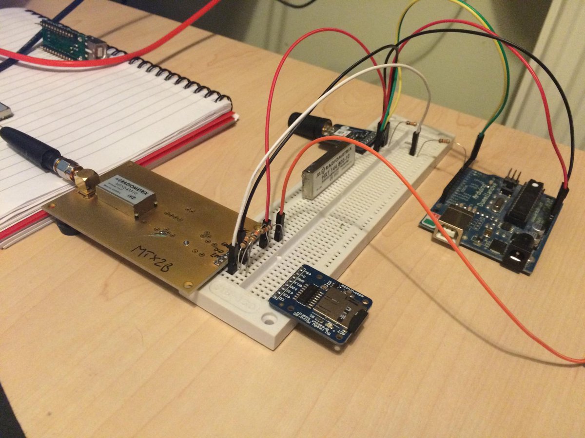 HabduinoProject's tweet image. Having a look at adding an SD Card.No promises may need redesign of PCB. Been a while since I breadboarded!