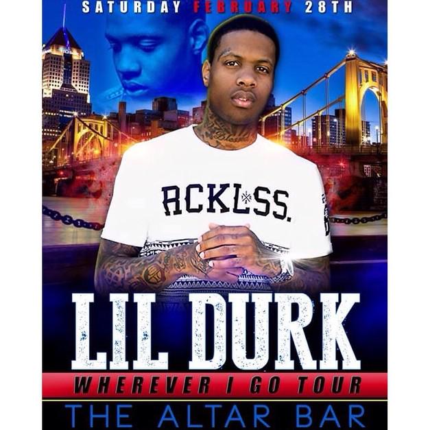 WhimPittsburgh's tweet photo. Lil Durk! Feb.28th! Enough said! http://t.co/TJ1rwQCKmk