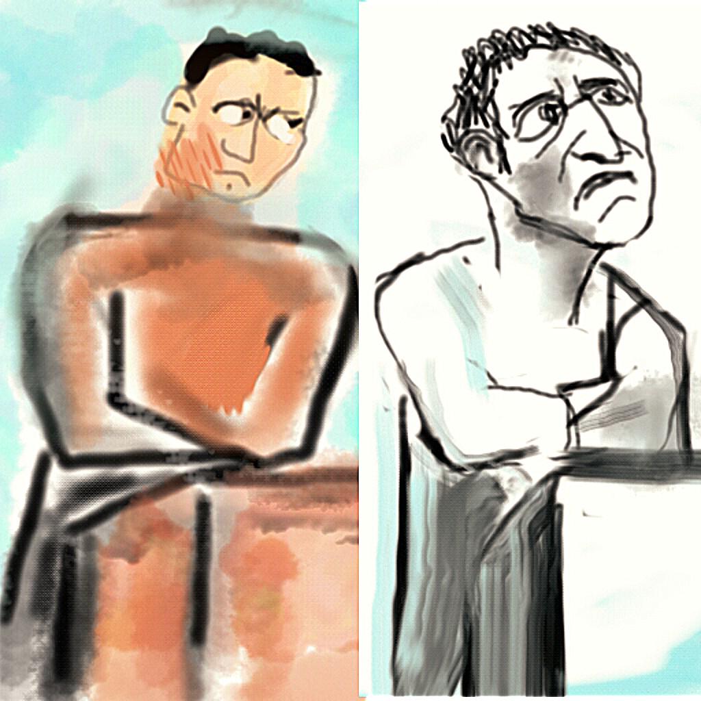 SiwaBudda's tweet image. @design1o1 #QuestionWithoutAnswer My first drawing on tablet... ;P