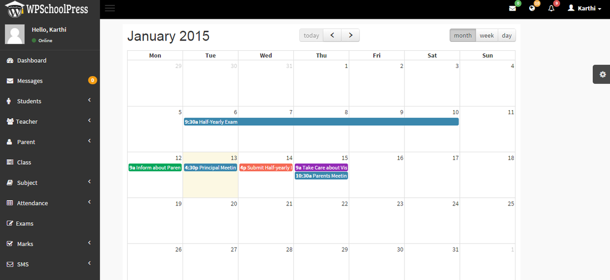 WPSchoolPress's tweet photo. On a final preparation #WordpressSchoolManagementSystem will be released in couple of days. Check some of its screens http://t.co/6Lfn7P2dc5
