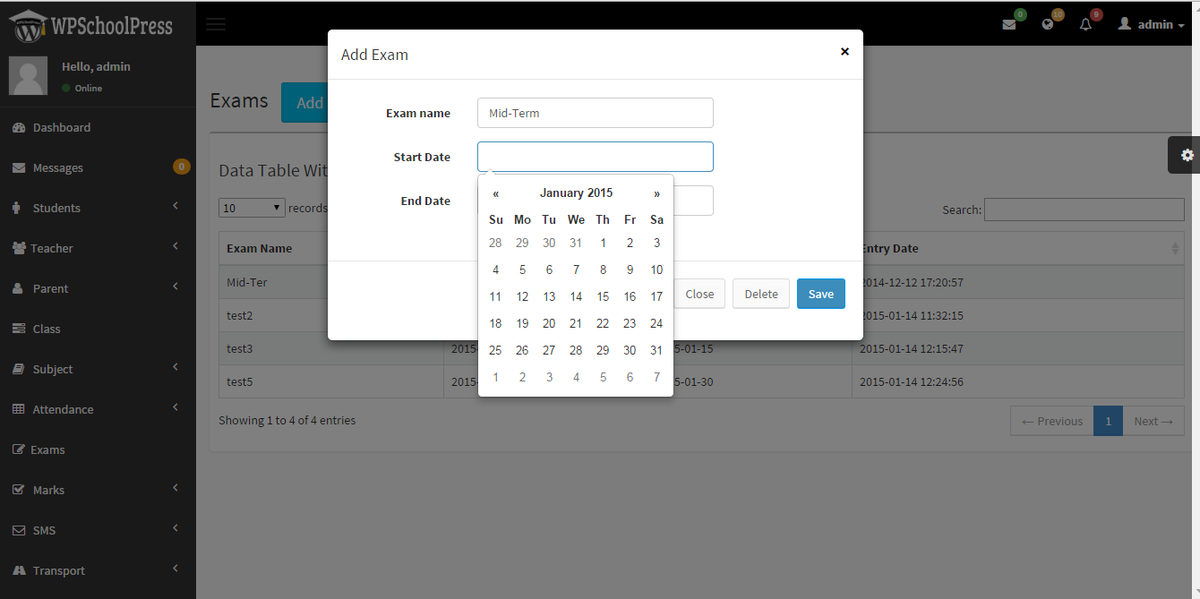 WPSchoolPress's tweet photo. Adding and Editing Exam Dates in #WPSchoolPress #school http://t.co/s6lRyvBBM9