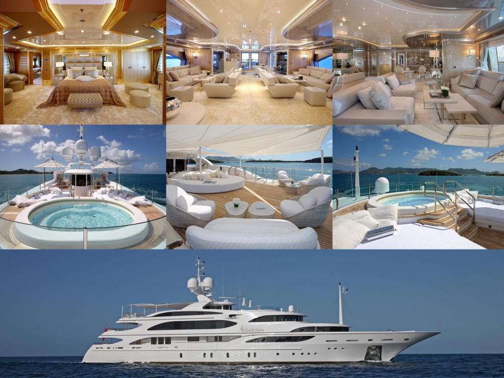 Le Lady Lara est un yacht qui a été décoré par les plus grands noms du luxe...