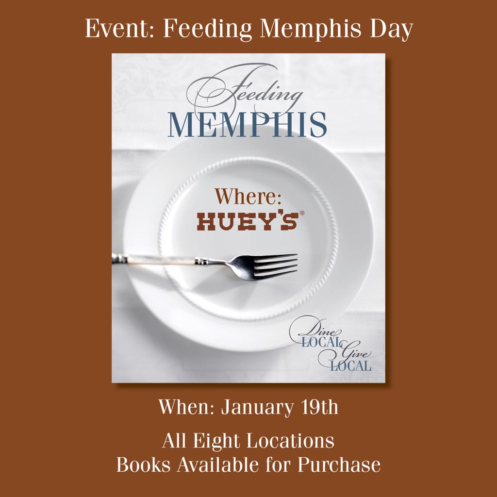 feedingmemphis's tweet photo. Looking forward to seeing yall on Monday January 19 at @HueysRestaurant. There will be books for purchase http://t.co/ULacyltLcj