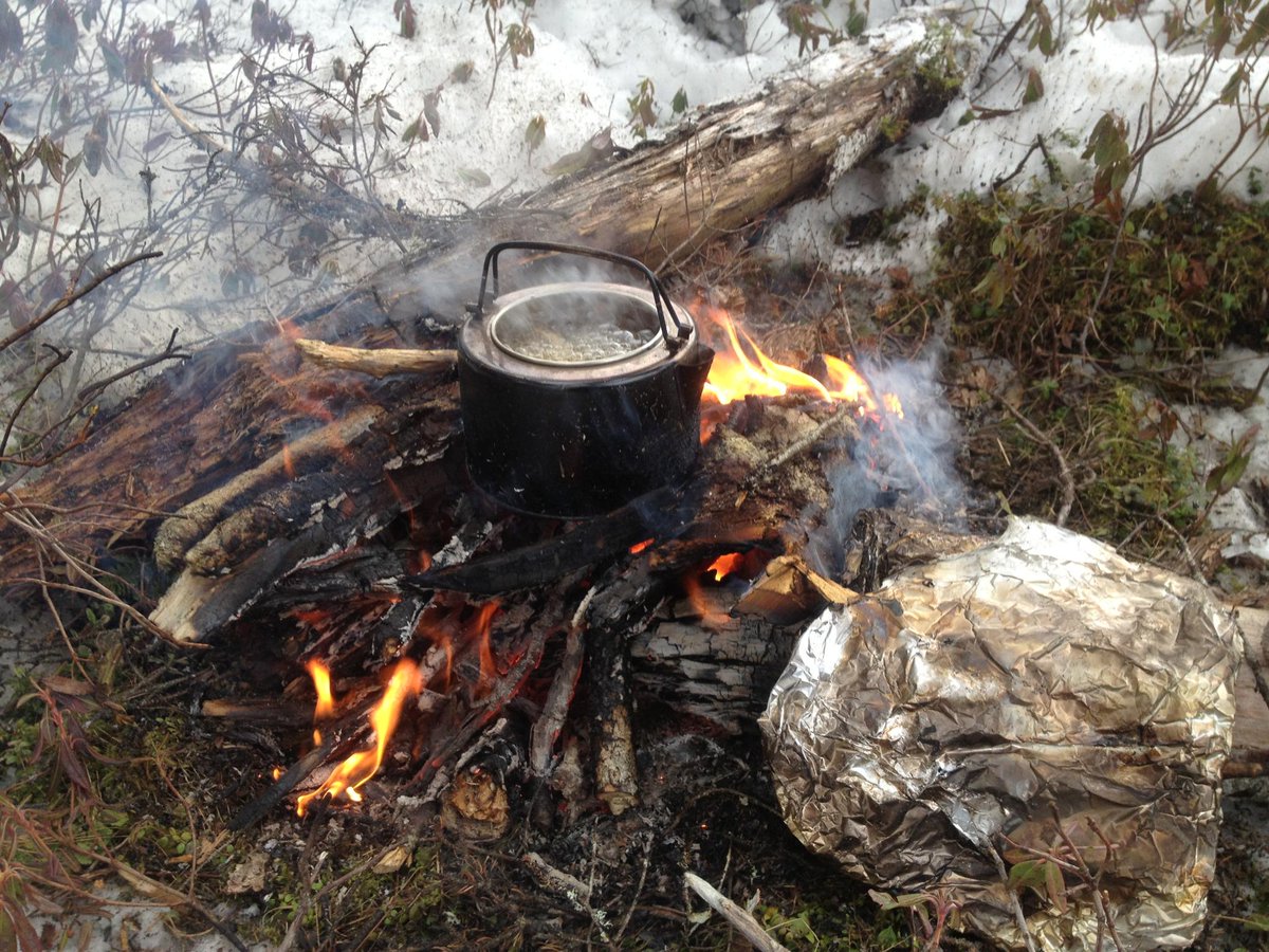 ABushcrafters's tweet photo. Nothing like getting a good brew on in the bush #fire #kettle #strongtea http://t.co/pXJR6zxJm2