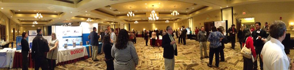 The crowd is gathering for our first dinner meeting of 2015