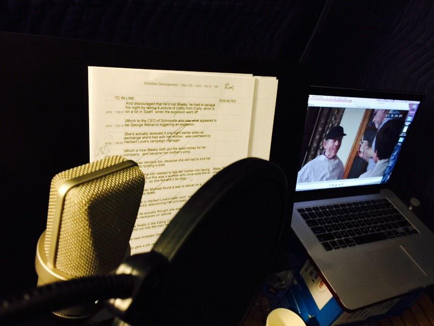 RealRonHoward's tweet photo. Back recording new narration for #ArrestedDevelopment re-cut season 4 episodes. Hilarious new stuff :-) http://t.co/KXTlmsEktV