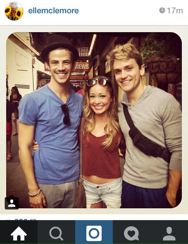 ELLE MCLEMORE AND GRANT GUSTIN IN THE SAME PHOTO AND SHE WISHED HIM HAPPY BIRTHDAY I JUST MADE A WHEEZING NOISE 