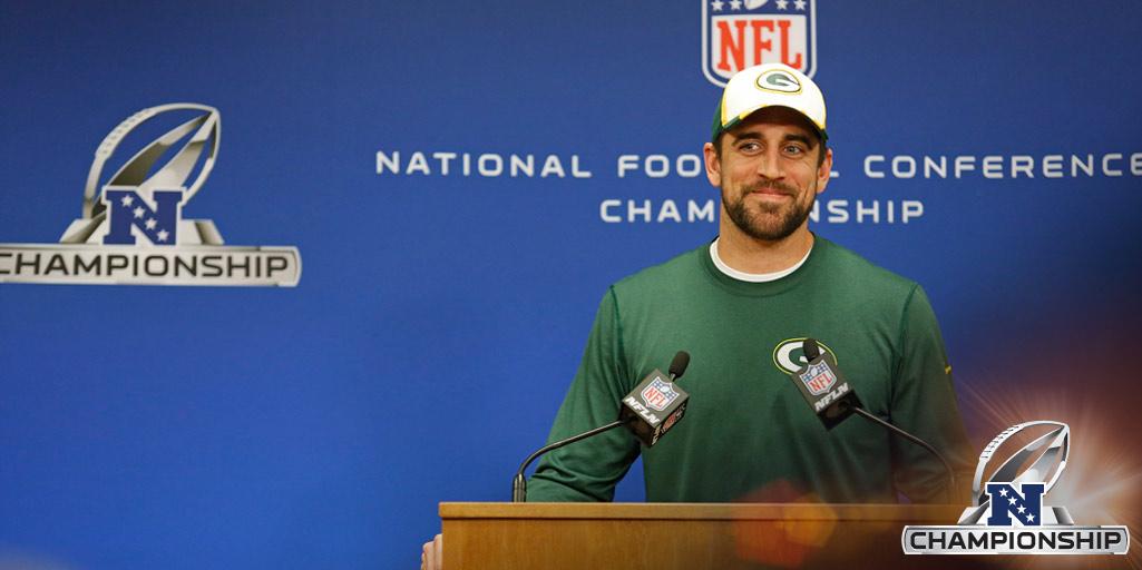 NFL's tweet photo. __________ will have the final say on Sunday. #GBvsSEA #NFCChampionship http://t.co/2CpOtBOU7i
