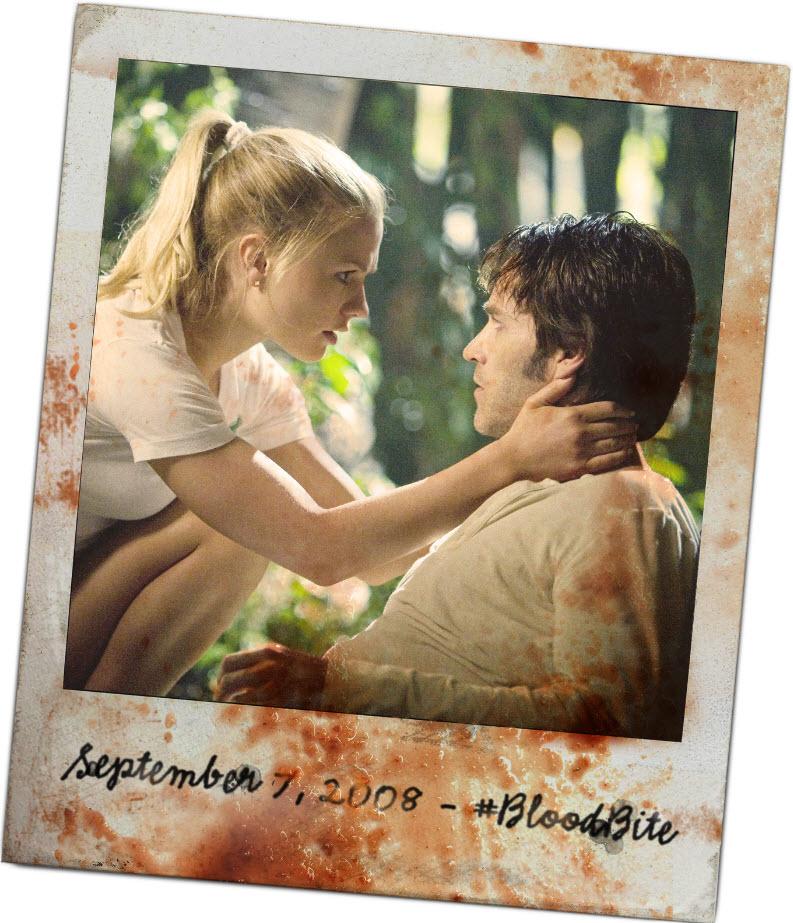 TrueBloodHBO's tweet photo. The moment that started it all. Sink your teeth into our first monthly #BloodBite. #ThrowbackTrueBlood #TrueBlood http://t.co/vNb9dnvhLN