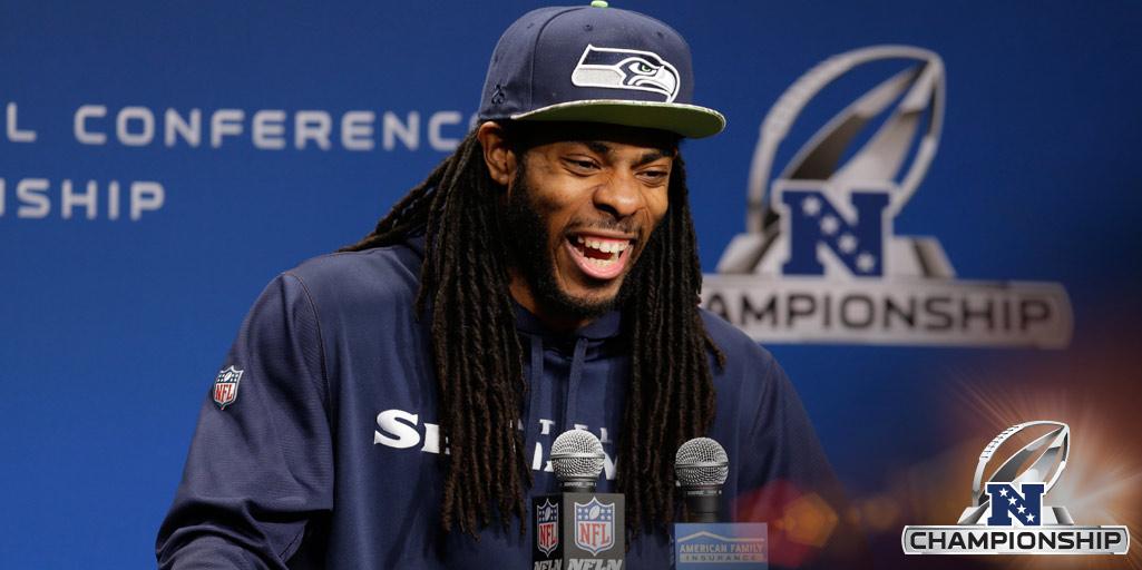 NFL's tweet photo. __________ will have the final say on Sunday. #GBvsSEA #NFCChampionship http://t.co/2CpOtBOU7i