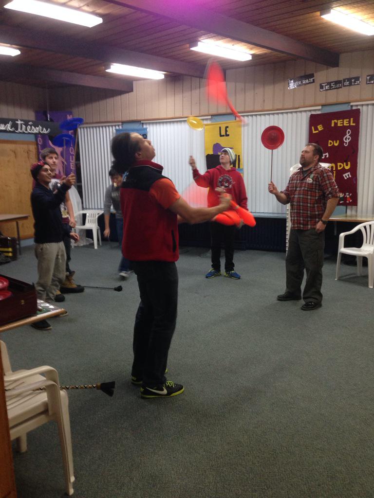 TheCDS1972's tweet photo. It's time for the nightly snack then dance or circus school in St-Donat. #stdonat2015 #nodancinghere http://t.co/lyrx1HSEKU