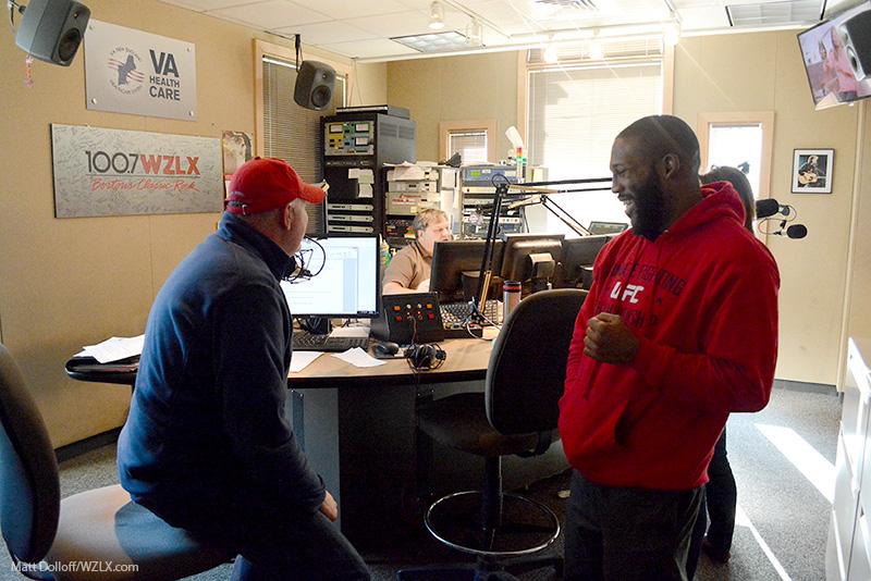 wzlx's tweet photo. ICYMI: Listen to the sound of @JohnDoomsday slugging @KarlsonMcKenzie in the ribs http://t.co/0xrJVuxmeg http://t.co/h1Dcj2k8Cj