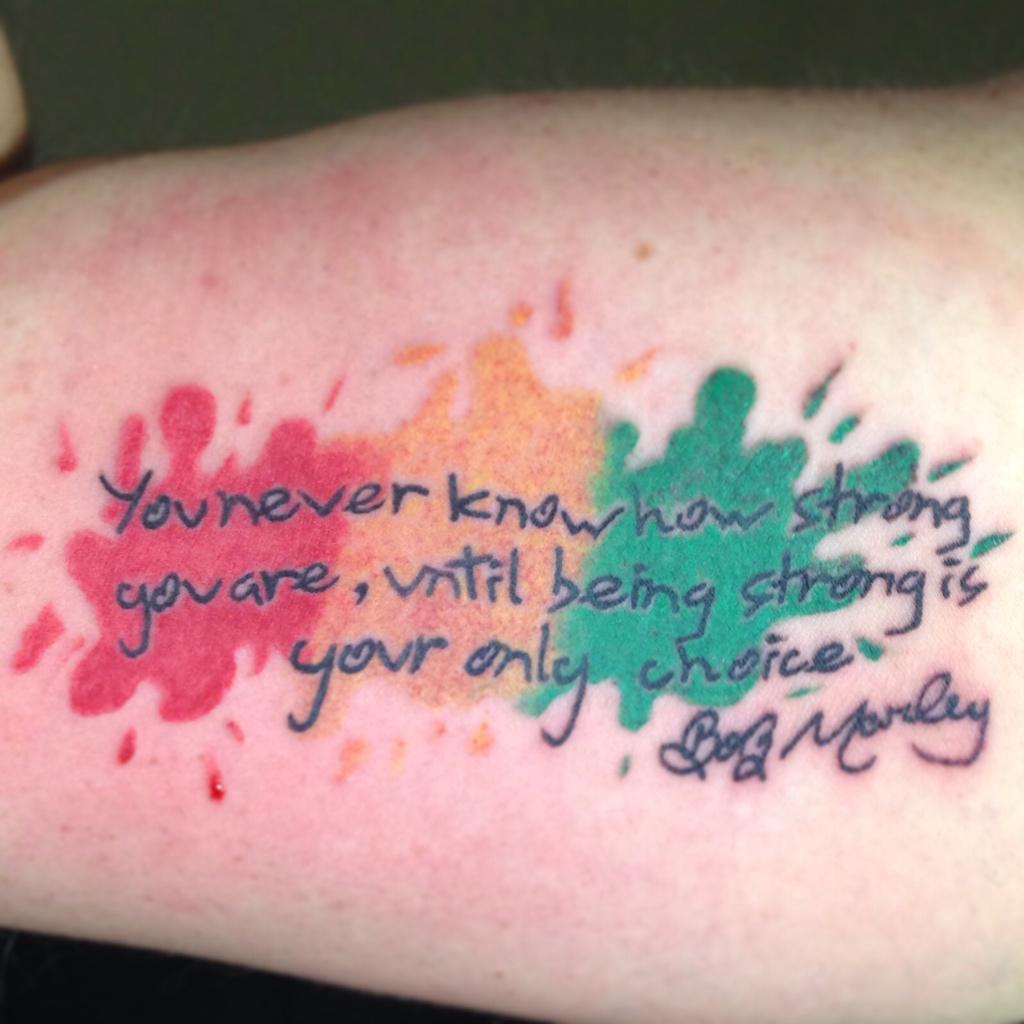 Bob Marley Quote Tattoo / Bob Marley Quote Tattoos Marley Tattoos Quote ...