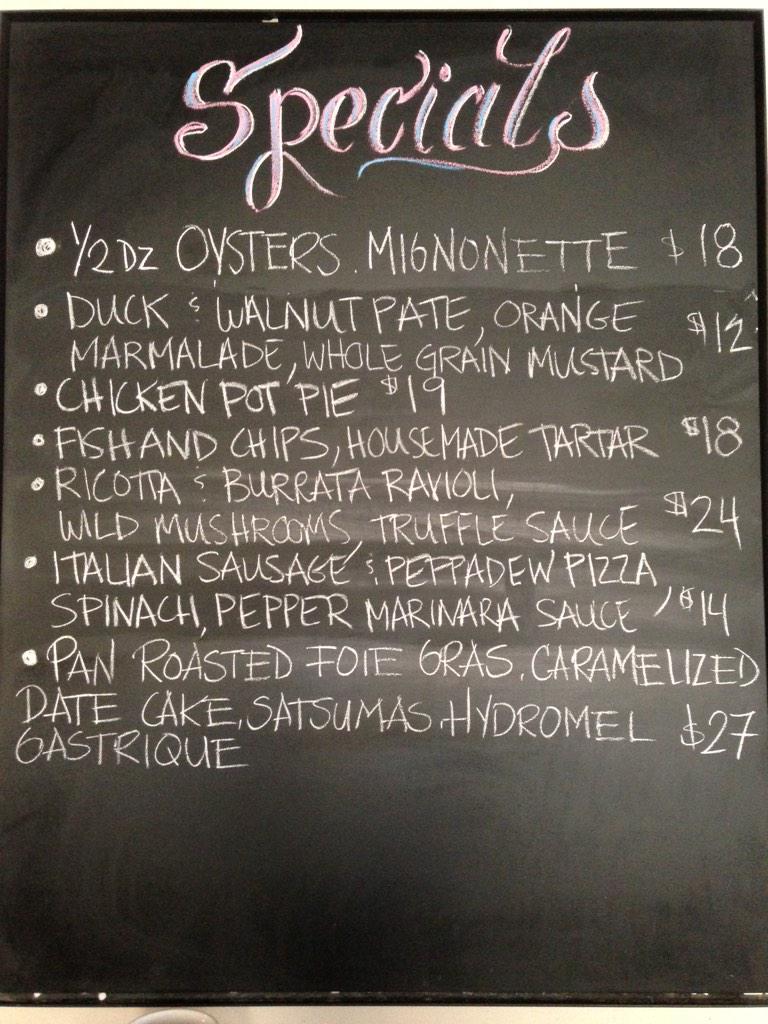 W&amp;C Specials Tonight!