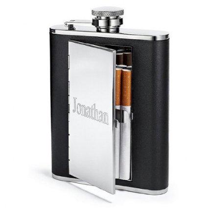 StrictlyManCave's tweet photo. Leather Flask With Cigarette Case! 
http://t.co/CS8Pn2T8US
#flask #alcohol #beer #vodka #cigarettes #smoke #mancave http://t.co/1DVSFxDAUk