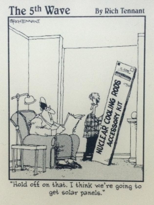 itsmysol's tweet photo. Solar? ...Or nuclear cooling rods? #powertobefree #gosolar #renewableenergy http://t.co/K5y7iLMapp