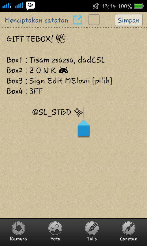 Gift TEBOX! harus Jujur lho👏 yang kena ZONK maaf✌ dicek 1/1💕 Thx for join LUVLII{} yang dapat box3 pilih yaMELOVII!