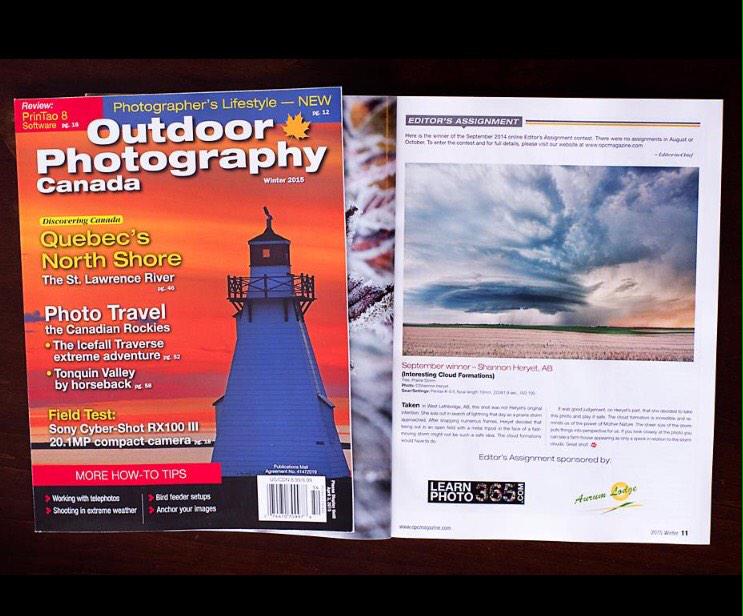 SHeryet's tweet photo. Thrilled to be featured in Outdoor Photography Canada. The field west of #copperwood #yql  @CopperwoodLeth http://t.co/aazcQeqDFD