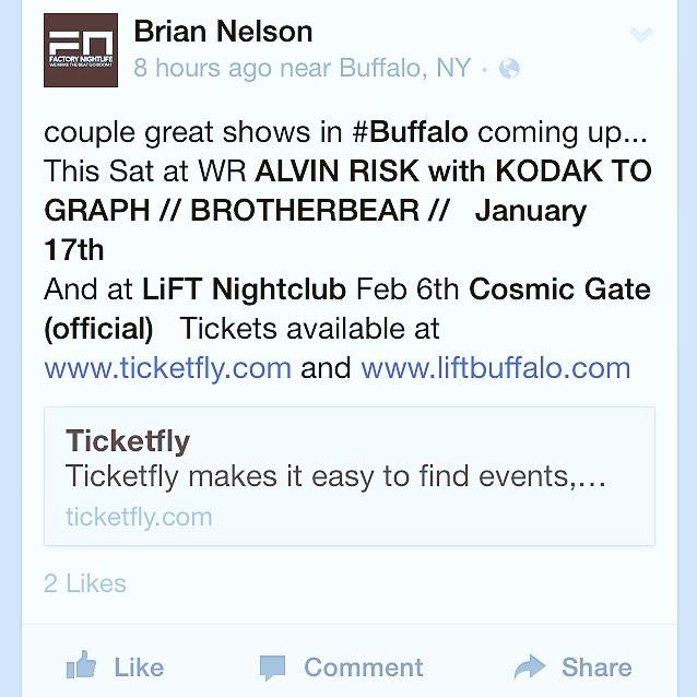 Factory_Buffalo's tweet photo. Upcoming. http://t.co/1zlDNNWP4Y