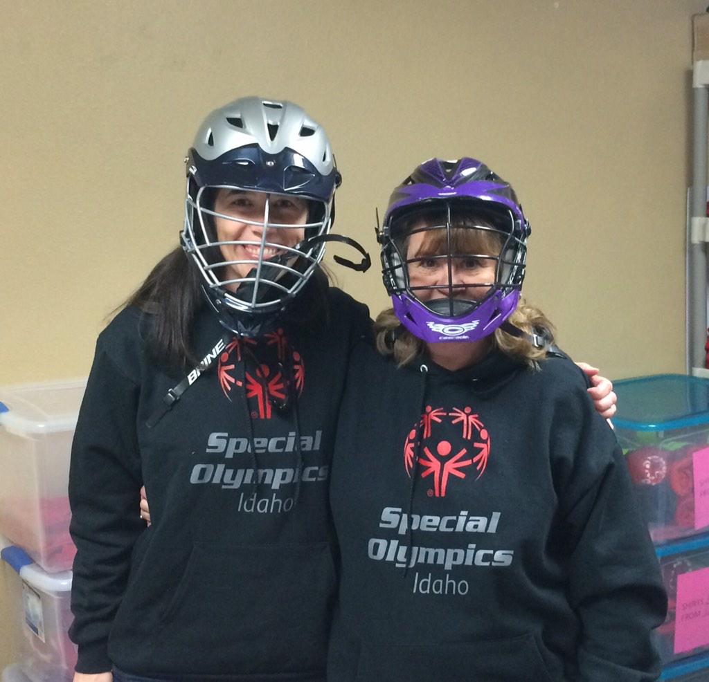 SOGhostbusters's tweet image. Testing out some new potential helmets for the team. #SpecialOlympics