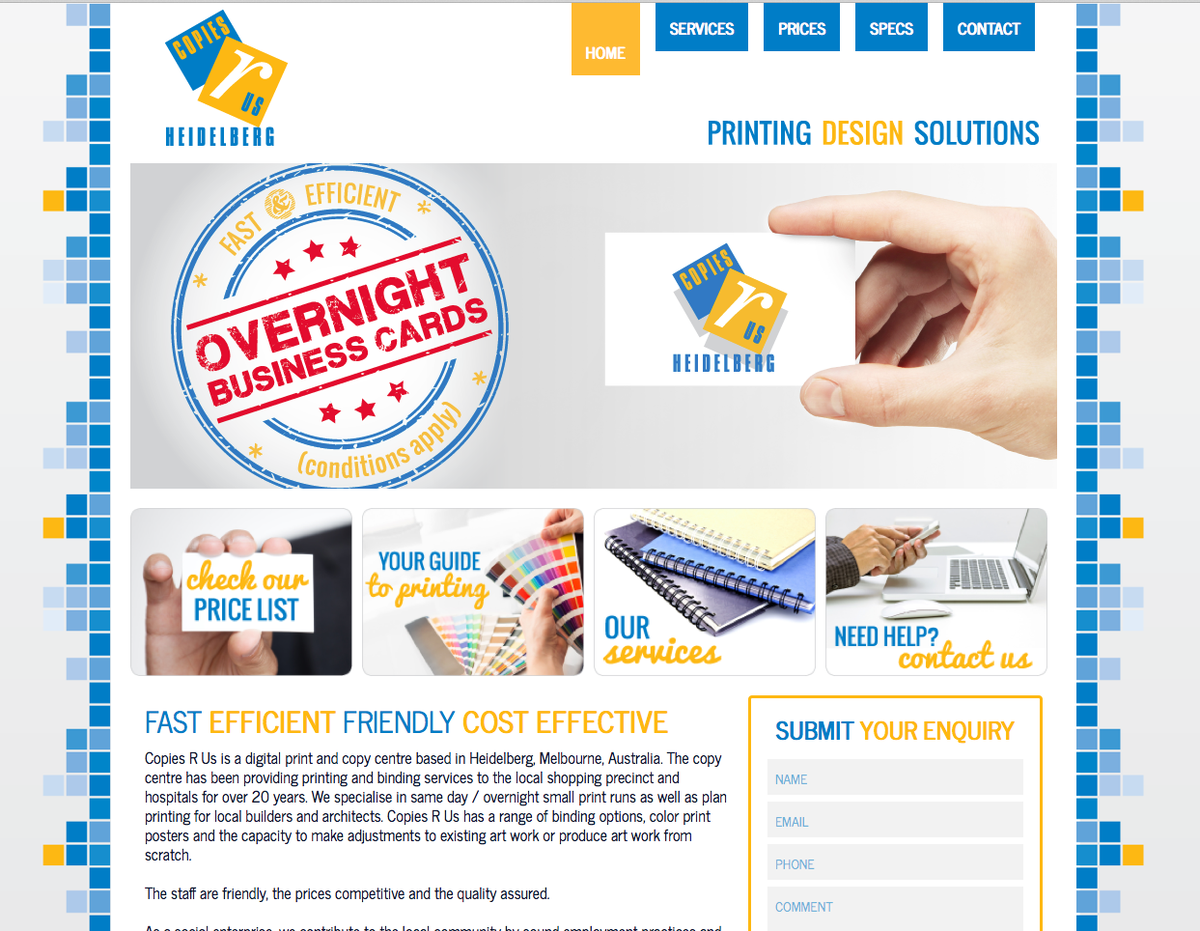 MetzCreative08's tweet photo. Website design for our friends @ Copies-R-us. Custom developed for mobile, tablet &amp; desktop. http://t.co/Ih5eLxbBOo http://t.co/tiQmZhqqXK