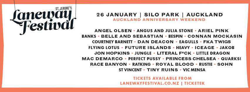 lanewayfestNZ's tweet photo. The only remaining (last chance) tickets to #Laneway2015 are available via @Ticketek_NZ here: http://t.co/1ObgIQplyJ http://t.co/yWVzGMDY8t
