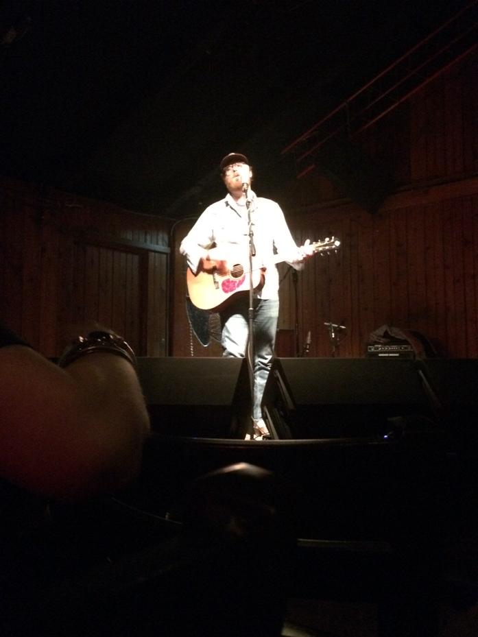 Drew kennedy, the Saxon pub. Stilling the room with songs &amp; a guitar.