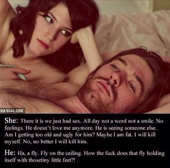 CauseWereGuys's tweet photo. Women think too much http://t.co/sZCQMvKRmk