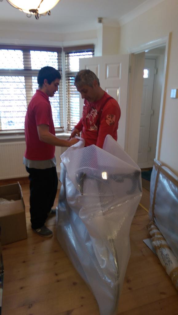 <a href="/CoppardsRemoval/">Coppards Removals</a> fantastic service even the bike has been wrapped for its journey