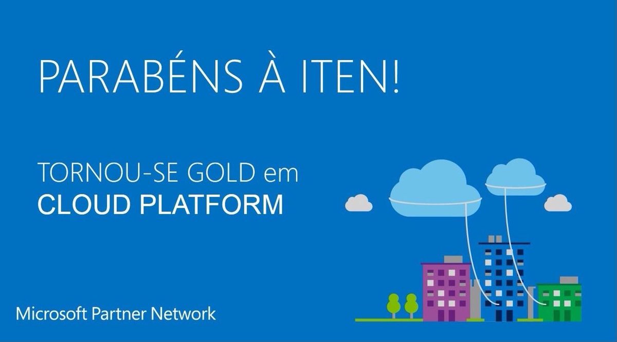 ITEN_solutions's tweet photo. A @ITEN_solutions foi distinguida com Competências Gold em #CloudPlatform. Obrigado @PTMicrosoft ! http://t.co/11GUhGkfgm