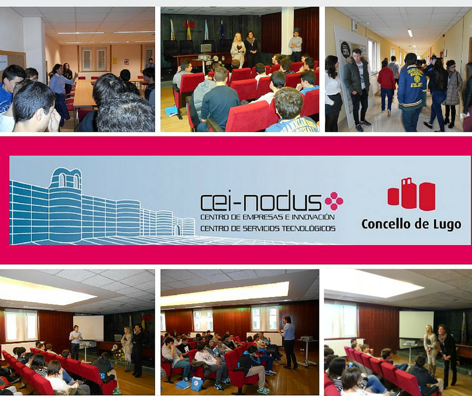 CeiNodus's tweet photo. Rosana Rielo, Esther Muñoz e Norman Veiga, ensinaronlle e responderon ás preguntas dos alumnos do "Lucus Augusti" . http://t.co/lEEjvjp4th