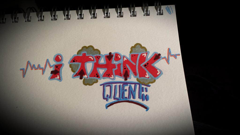 senechal45's tweet photo. Graff for life. I THINK by QUENT http://t.co/efYLlm4Htq