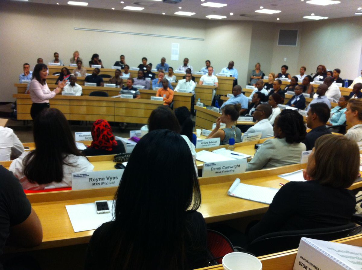 🙌 "<a href="/MichaelMGoldman/">Michael M. Goldman</a>: Professor <a href="/NicolaKleyn/">Nicola Kleyn</a>, <a href="/GIBS_SA/">GIBS Business School</a> Deputy Dean, welcoming new #PDBA2015 class #bestyearofyourlife "