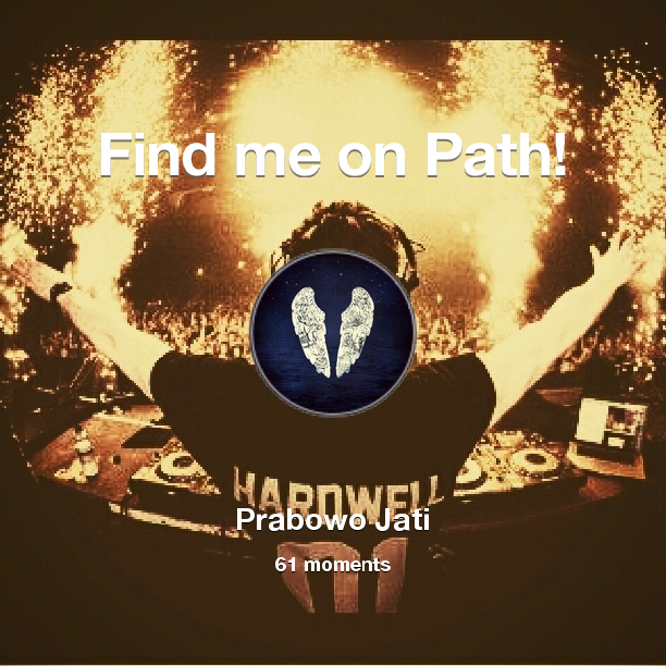 prabowojty's tweet photo. I've shared 61 memories with my friends on #Path - see them now at http://t.co/gRRJPkIWS5! #thepersonalnetwork http://t.co/lwyy8df5VZ