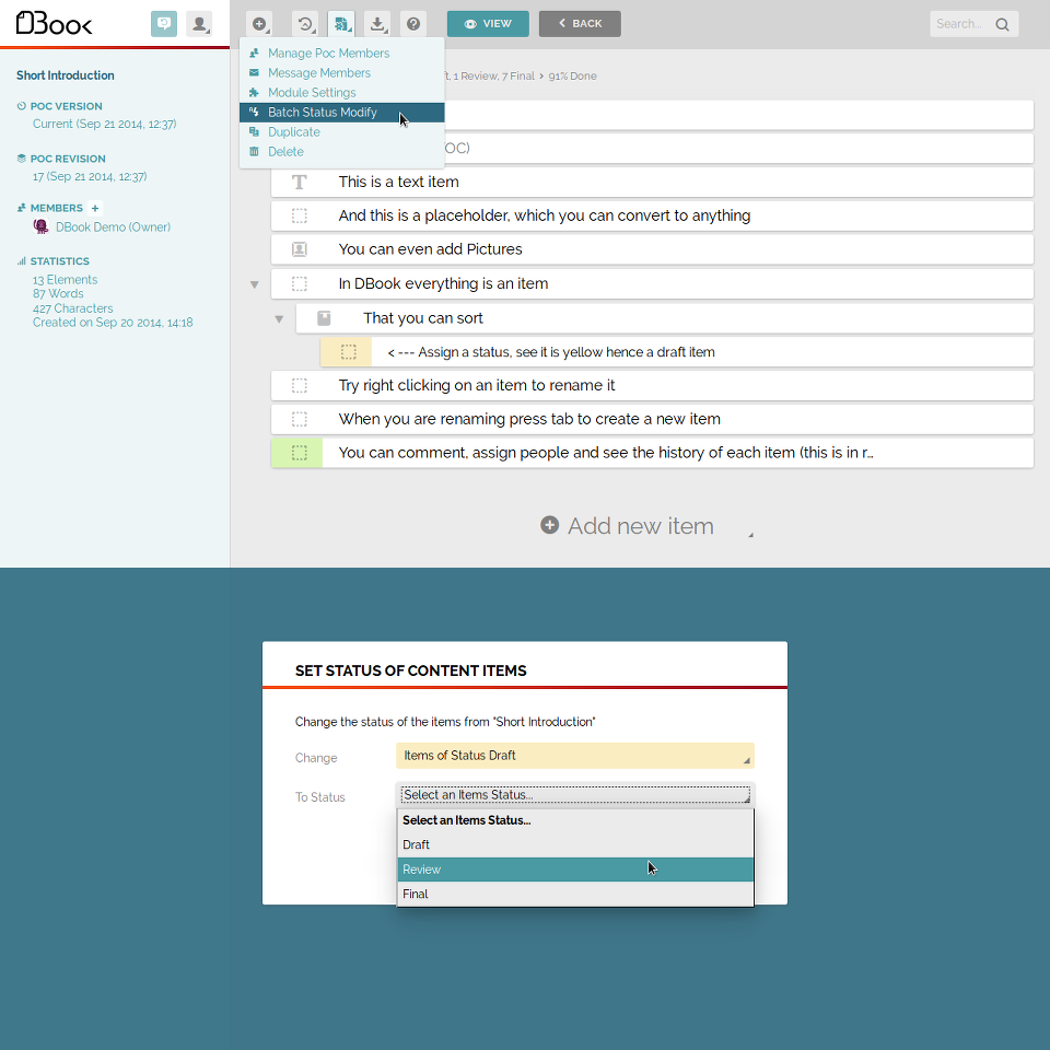 pocpy's tweet photo. Tip #1: #Convert the #status of #content items using "Batch Status Modify" from poc options at "Poc Structure View" http://t.co/icsZvOgiF5