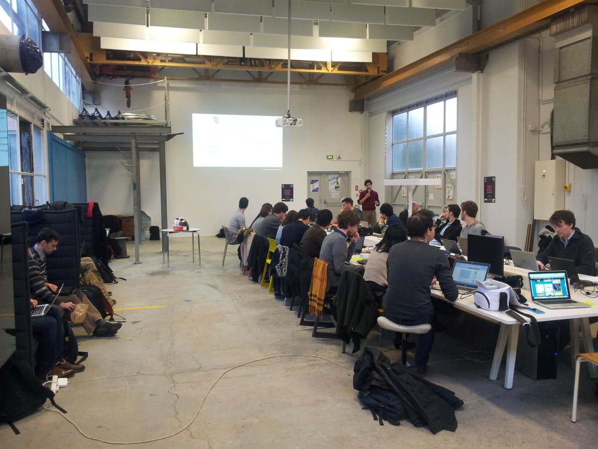 balazskegl's tweet image. .@SaclayCDS #DataScience bootcamp on the #HiggsML challenge at @PROTO204, backend #Juju #Azure #ubuntu #canonical