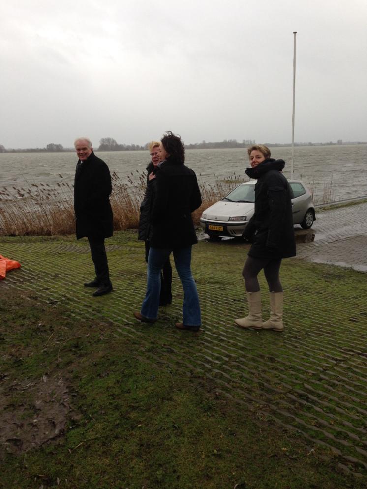 Een stormachtig werkbezoek ....