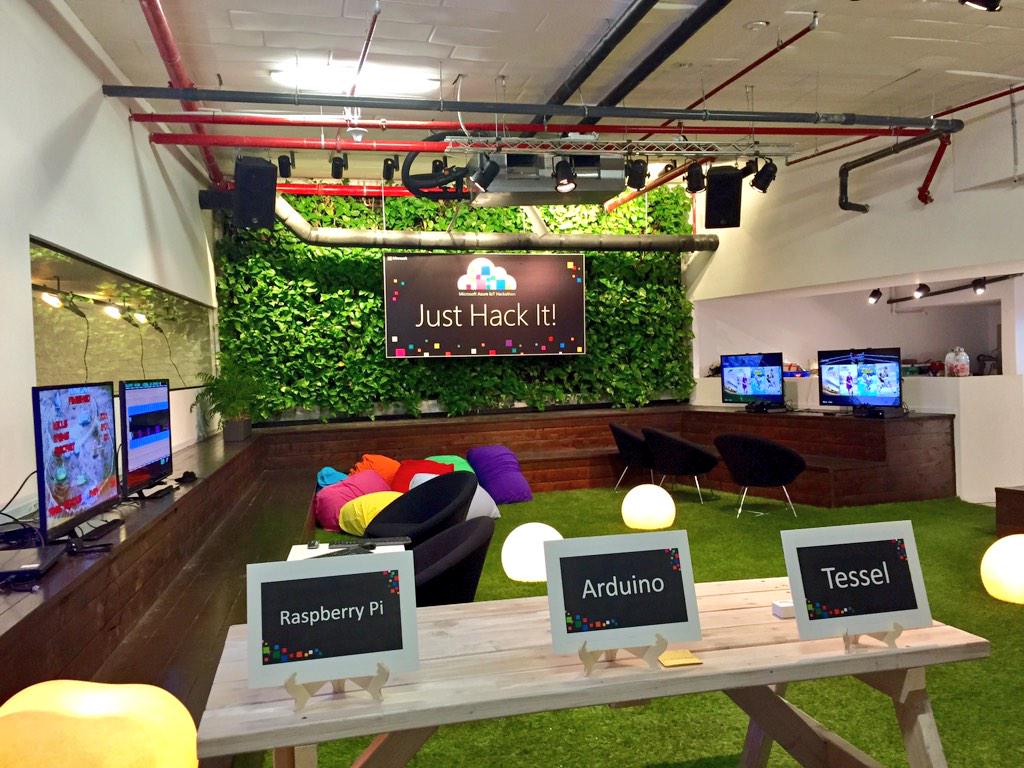 tomconte's tweet photo. Amazing location at #ironsource, getting ready to hand out a few devices :) #AzureTLV #Arduino #Tessel #RaspberryPi http://t.co/KO4DYR6Xj2