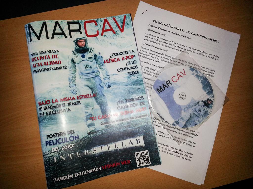 TIECav1's tweet photo. Hoy tras el trabajo de un cuatrimestre entero estamos orgullosos del resultado de nuestra revista #TieCav #MARCAV 👏🙌 http://t.co/ZtYbQ0rt2j