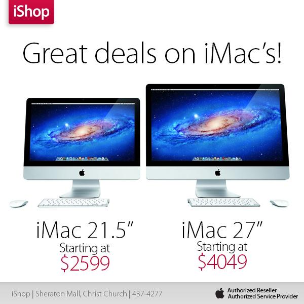 iShopBarbados's tweet photo. Great deals on iMacs at #iShopbarbados ! http://t.co/1X0vlF7S6z