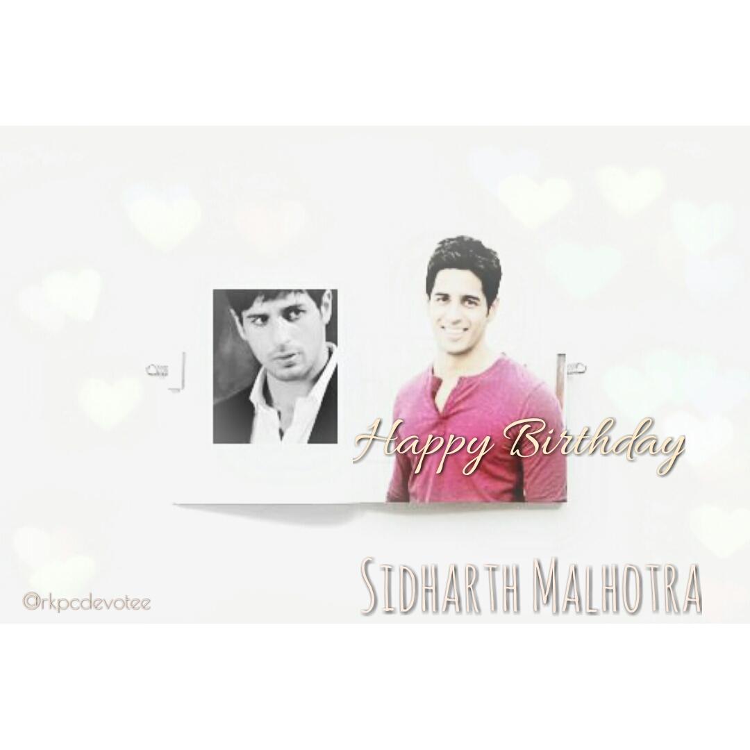 If you like it :D Happy Birthday Sidharth Malhotra 