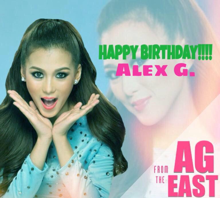 Happy Birthday AG!!! Alex Gonzaga!!! We love you     