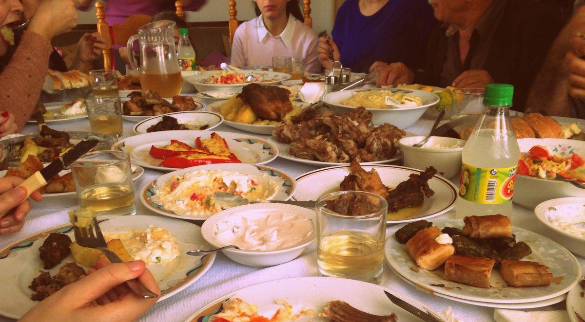 A table full of #GreekFood for #GreekDinner ! :D @9musesnews What did you #cook today?