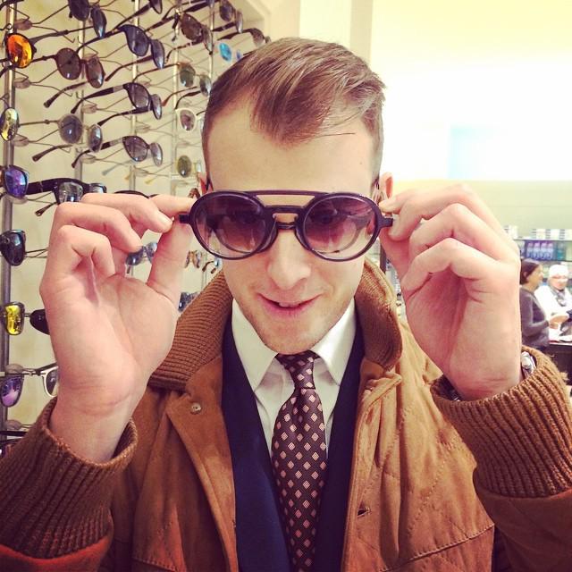 BBEsquire's tweet photo. Visiting Ottica Fontani with @jamesaallen http://t.co/LNrjl1KYIZ